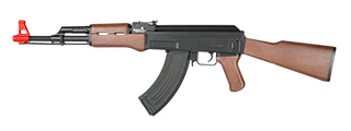 LT-16D AK-47 AEG METAL GEAR w/FULL STOCK (COLOR: BLACK & WOOD)