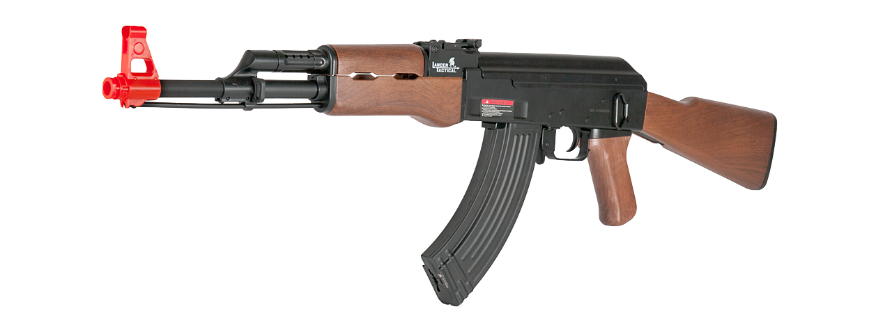 LT-16D AK-47 AEG METAL GEAR w/FULL STOCK (COLOR: BLACK & WOOD)