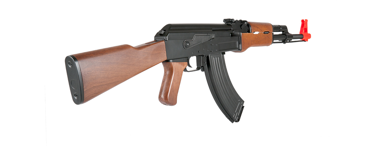 LT-16D AK-47 AEG METAL GEAR w/FULL STOCK (COLOR: BLACK & WOOD)