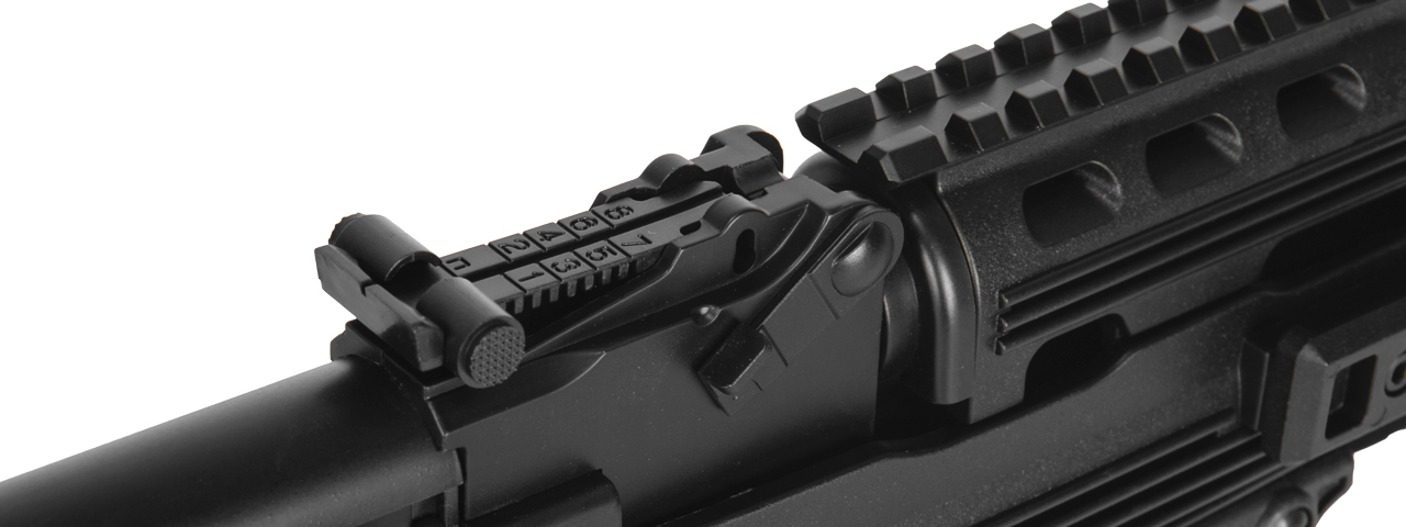 LT-16E TACTICAL AK-47 AEG METAL GEAR w/RETRACTABLE LE STOCK (COLOR: BLACK) - Click Image to Close