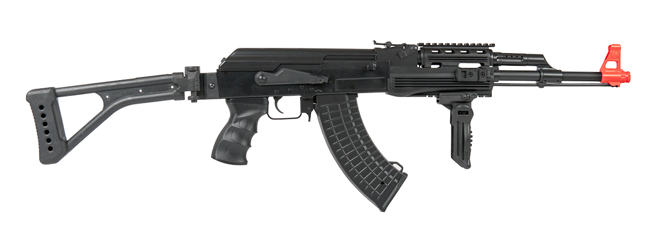 LT-16F TACTICAL AK-47 AEG METAL GEAR w/SIDE FOLDING STOCK (COLOR: BLACK) - Click Image to Close