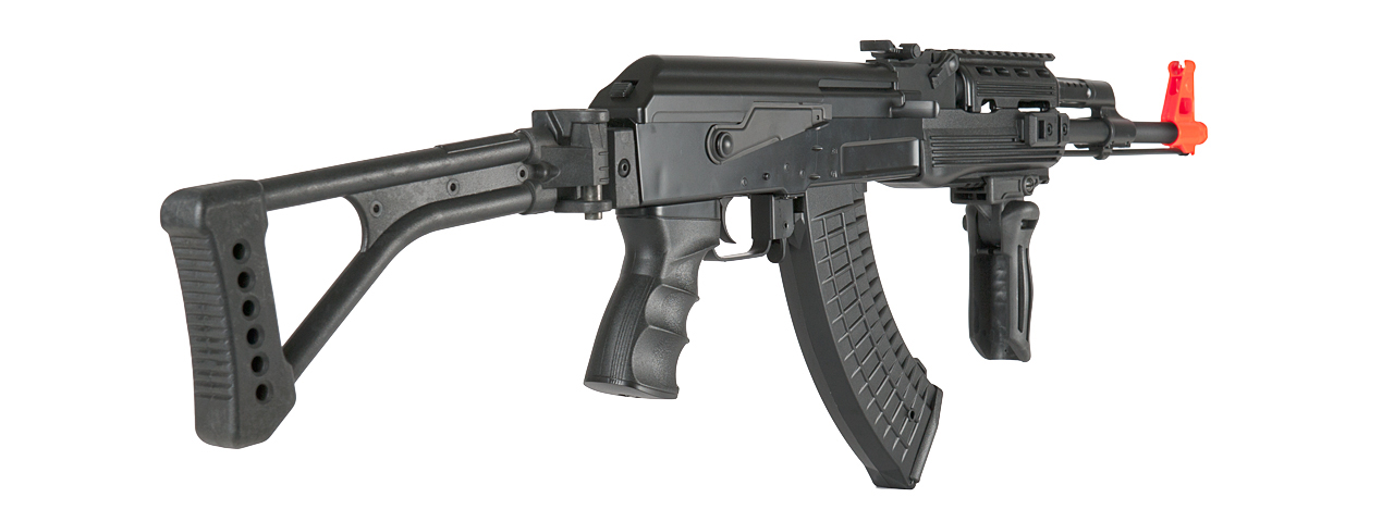 LT-16F TACTICAL AK-47 AEG METAL GEAR w/SIDE FOLDING STOCK (COLOR: BLACK) - Click Image to Close