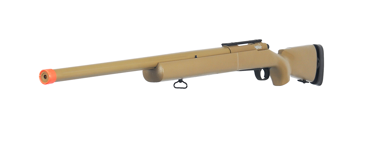Lancer Tactical M24 Bolt Action Spring Powered Sniper Rifle (Color: Tan) - Click Image to Close