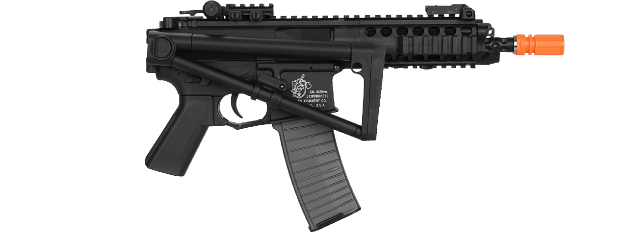 LT-PDW KNIGHTS ARMAMENT COMPANY PDW AEG POLYMER BODY (BK) - Click Image to Close