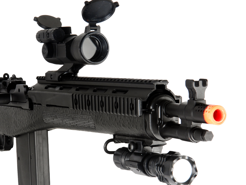 UKARMS M160C2 Spring Rifle w/ Flashlight & Scope - Click Image to Close