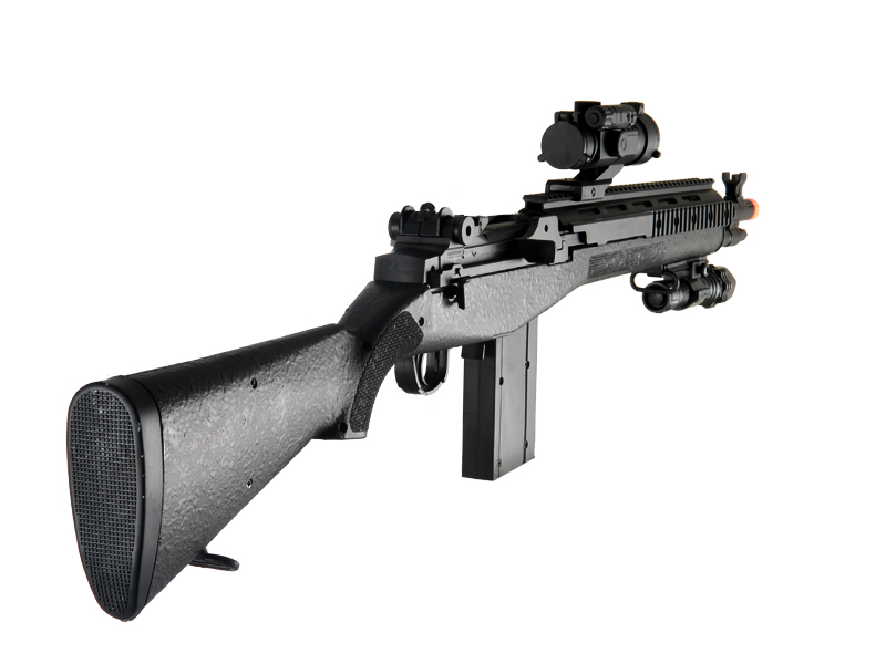 UKARMS M160C2 Spring Rifle w/ Flashlight & Scope - Click Image to Close