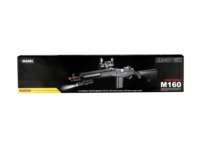 UKARMS M160C2 Spring Rifle w/ Flashlight & Scope