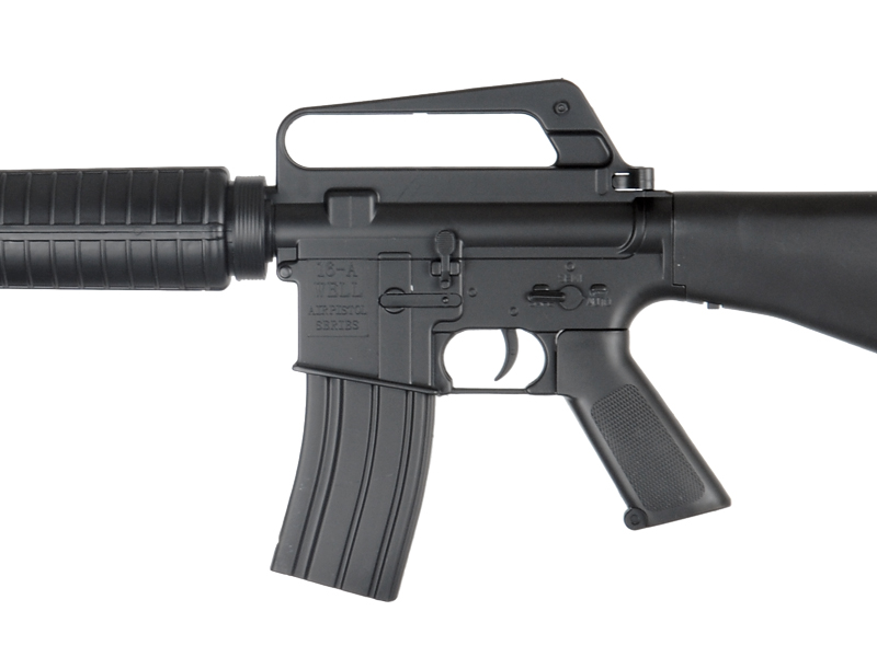 WellFire M16A1 Tactical Carbine Spring Rifle (Color: Black) - Click Image to Close