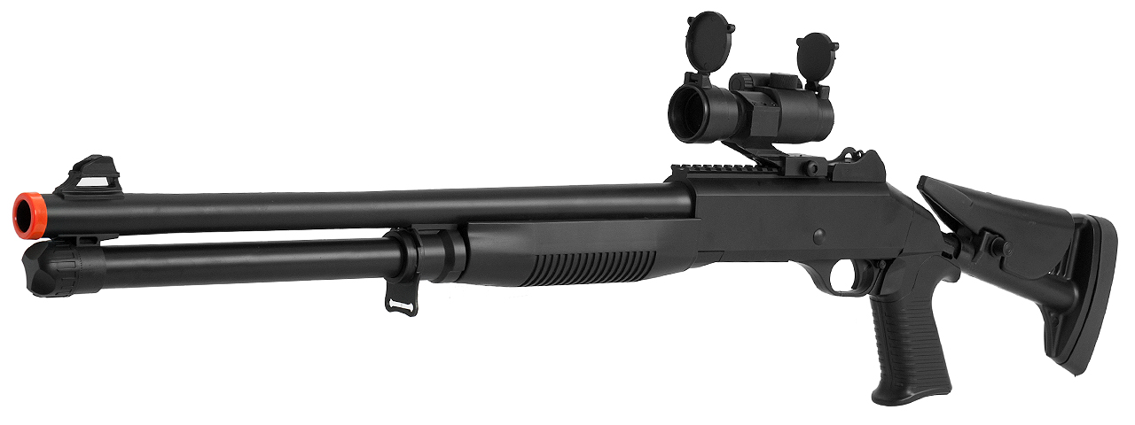 M186A UKARMS SPRING SHOTGUN w/RETRACTABLE STOCK - Click Image to Close