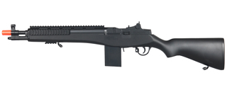 Double Eagle M14 Spring Powered Rifle w/ Quad Rail (Color: Black)