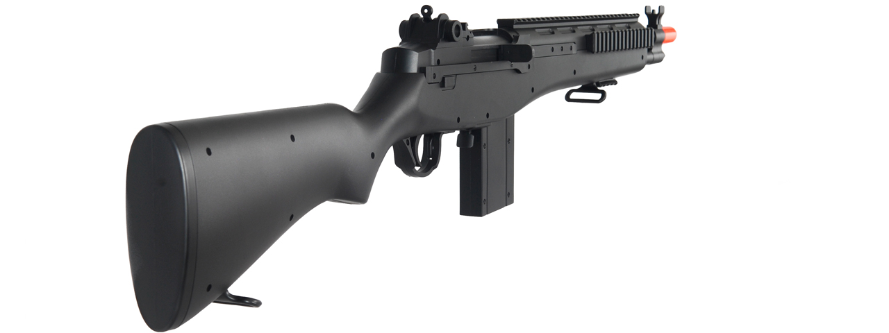 Double Eagle M14 Spring Powered Rifle w/ Quad Rail (Color: Black)