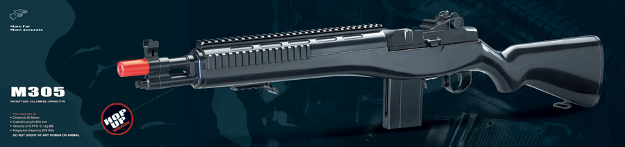 Double Eagle M14 SOCOM Precision Airsoft Sniper Rifle w/ Integrated Rail System (Color: Black) - Click Image to Close