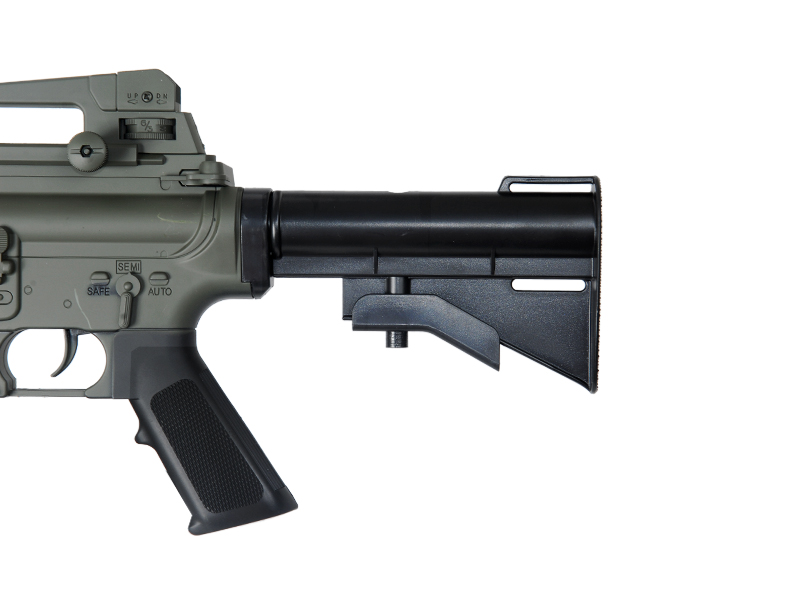 M3081B AEG Plastic Gear M4 Adjustable LE stock and Removable Carrying Handle - Click Image to Close