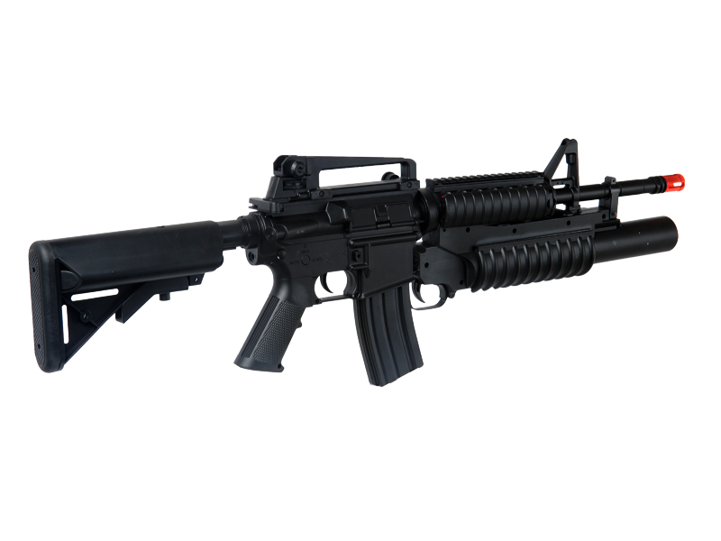 Dboys M3181AB AEG Plastic Gear M4 w/Grenade Launcher, Handguard Accessories for 6 in 1 Assembly