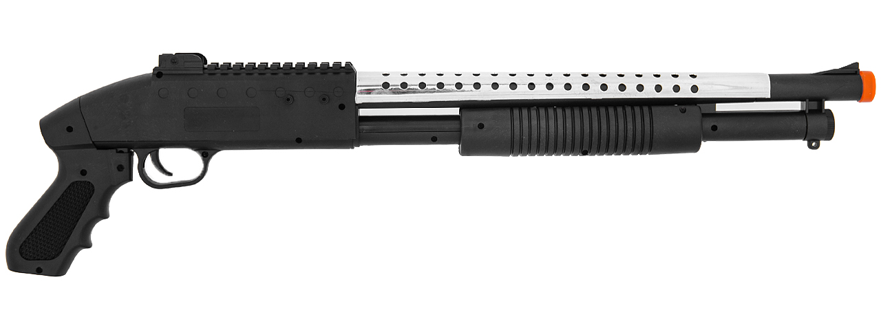 M590S SPRING SHOTGUN IN POLYBAG,48 PCS, LENGTH: 26.5",0.92-LBS,400 FPS - Click Image to Close