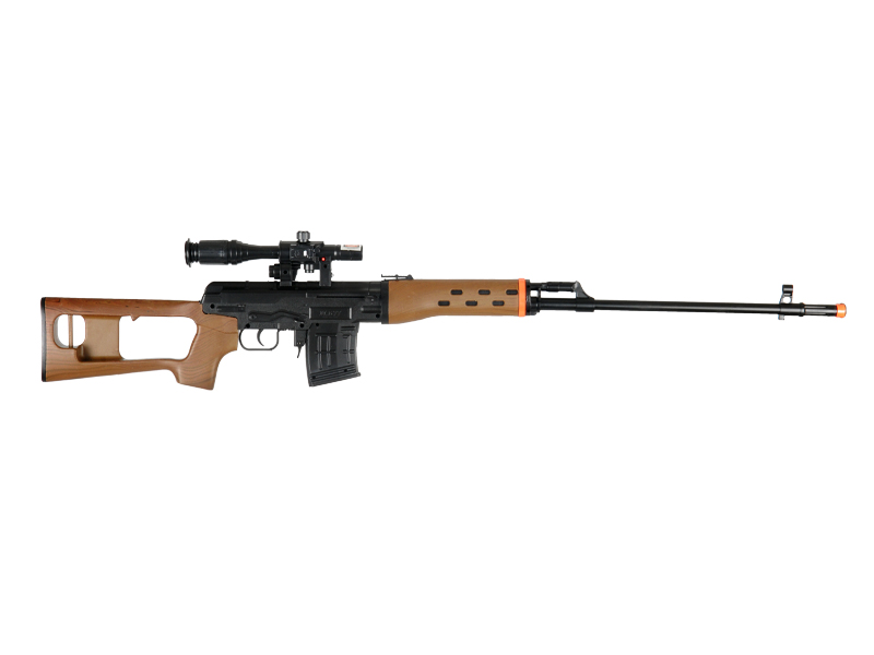 UKARMS M677A Spring Rifle w/ Laser & Flashlight in Wood - Click Image to Close