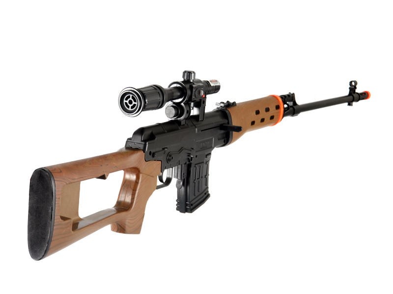 UKARMS M677A Spring Rifle w/ Laser & Flashlight in Wood - Click Image to Close