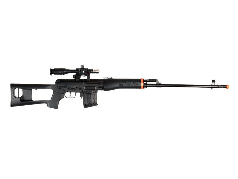 UKARMS M677B Spring Rifle with Laser and Flashlight in Black