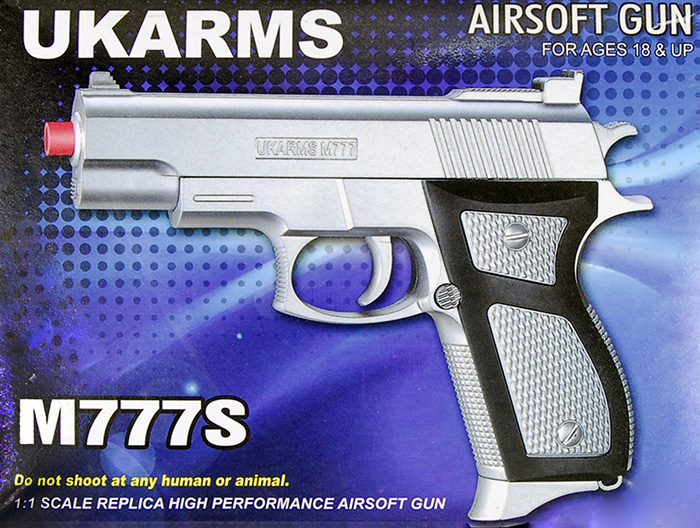 UKARMS M777S Spring Pistol in Silver