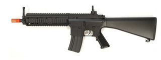 DOUBLE EAGLE MK416 AEG TACTICAL RIS W/ FIXED STOCK - BLACK