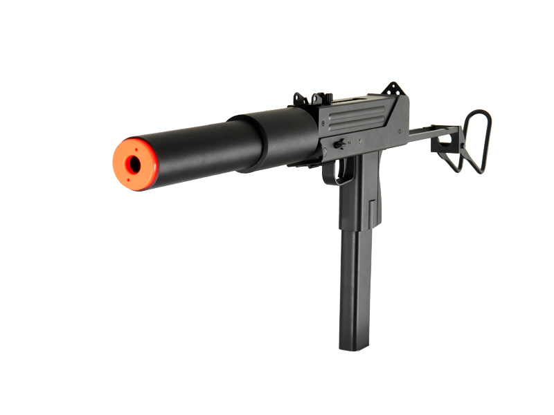 Double Eagle M807 Submachine AEG w/ Barrel Extension, Black - Click Image to Close