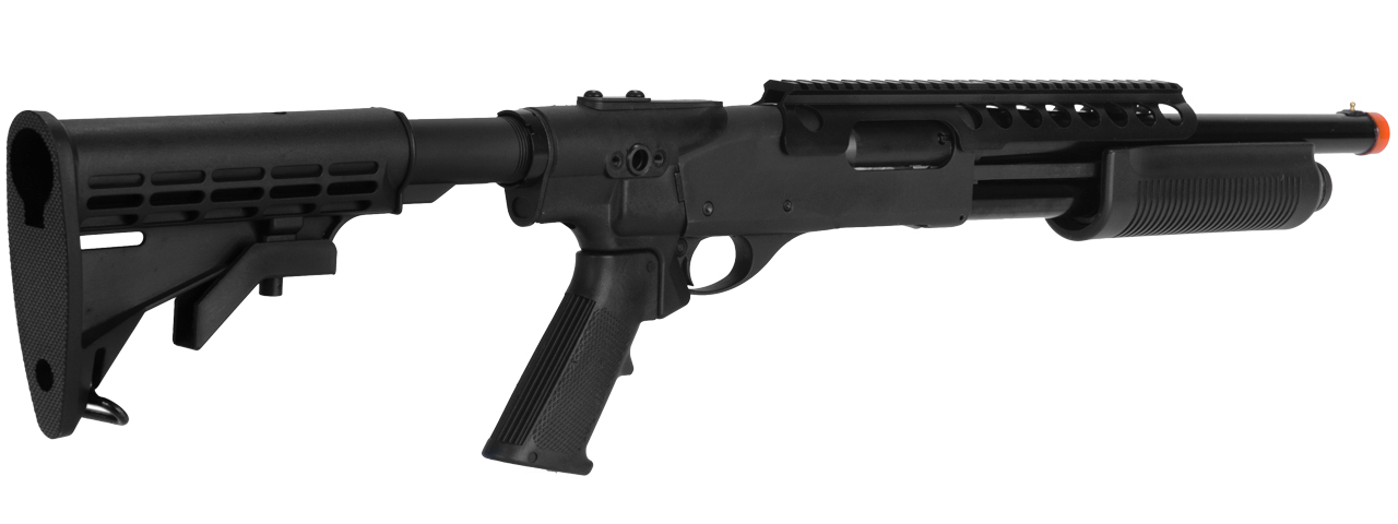 PPS M870-STR-04 M870 TACTICAL R.I.S. & RETRACTABLE STOCK "SHELL EJECTING" GAS POWERED SHOTGUN