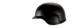 PASGT Airsoft Helmet w/ Adjustable Chin Strap (BLACK)