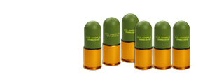 ICS MA-158 40mm Plastic Gas Grenades, Set of 6