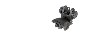 ICS CXP SERIES M4 / M16 AIRSOFT FLIP-UP REAR IRON SIGHT - BLACK