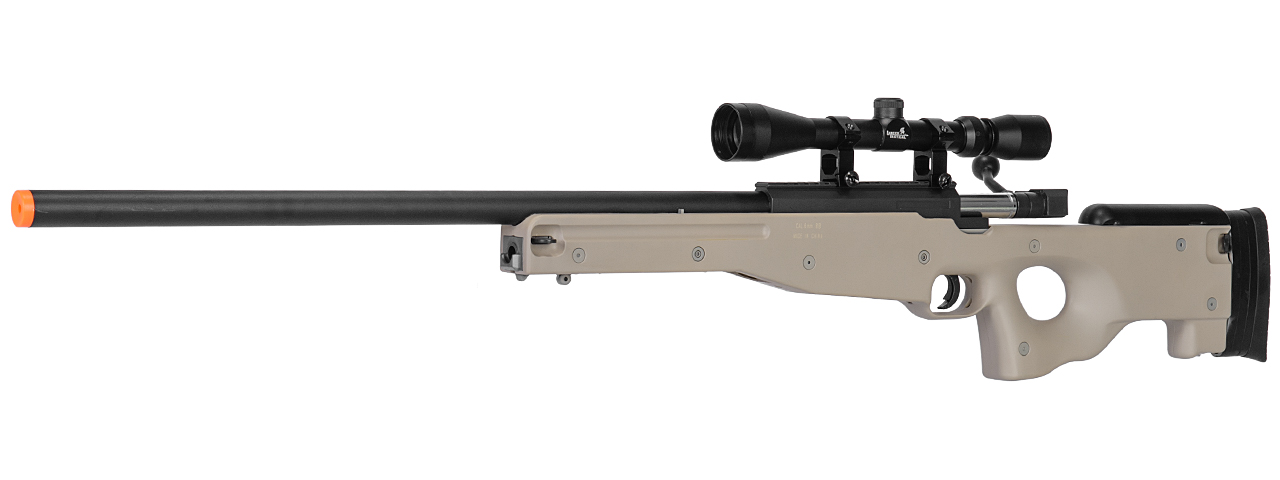 WELLFIRE MK96 BOLT ACTION AWP AIRSOFT SNIPER RIFLE W/ SCOPE - TAN