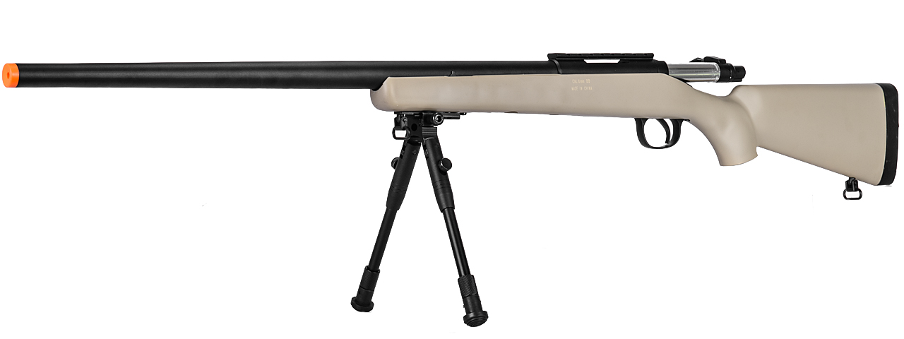 WELL MB03TBIP VSR-10 BOLT ACTION RIFLE w/BIPOD (COLOR: TAN) - Click Image to Close