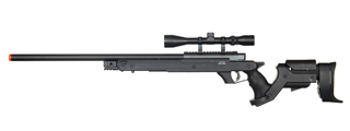 WELL MB04BA BOLT ACTION RIFLE w/SCOPE (COLOR: BLACK)