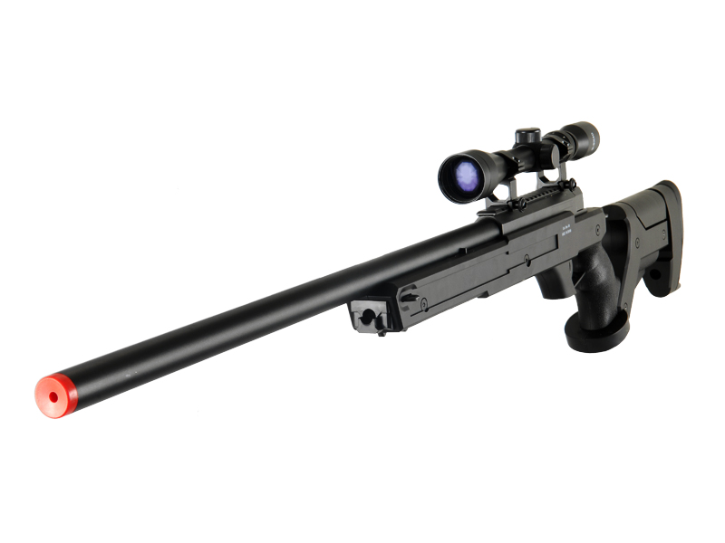 WELL MB04BA BOLT ACTION RIFLE w/SCOPE (COLOR: BLACK) - Click Image to Close