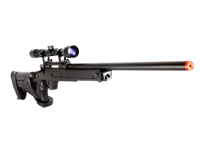 WELL MB04BA BOLT ACTION RIFLE w/SCOPE (COLOR: BLACK) - Click Image to Close