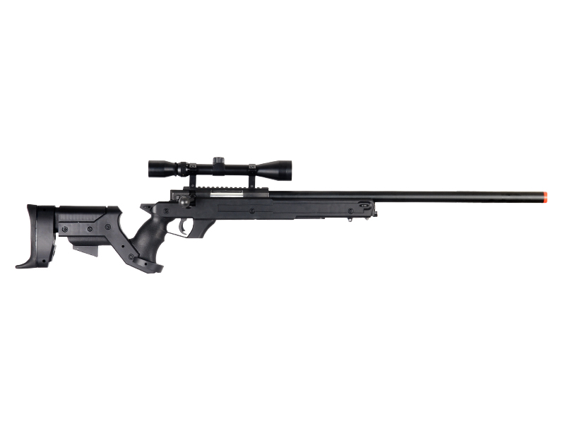 WELL MB04BA BOLT ACTION RIFLE w/SCOPE (COLOR: BLACK) - Click Image to Close