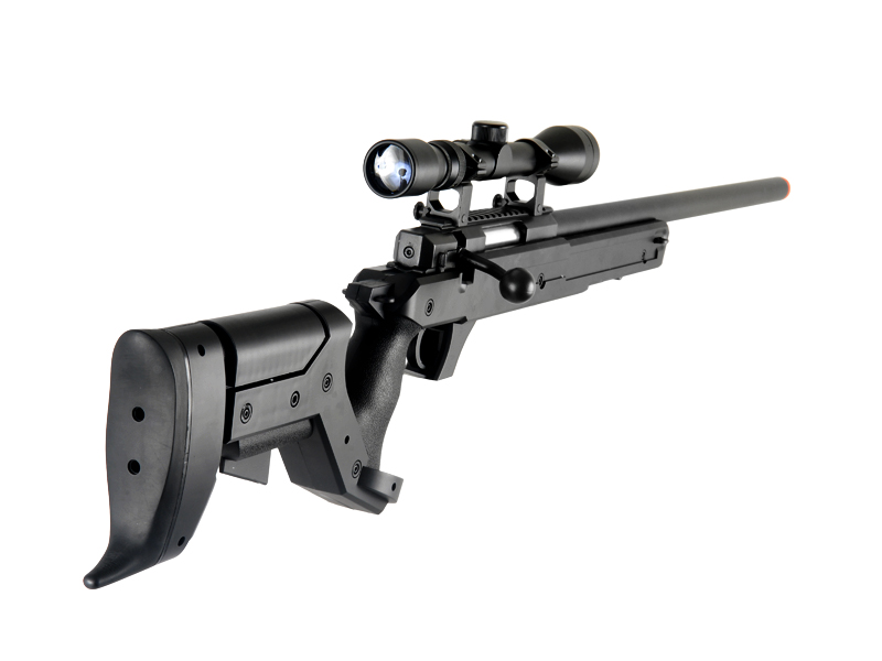 WELL MB04BA BOLT ACTION RIFLE w/SCOPE (COLOR: BLACK)