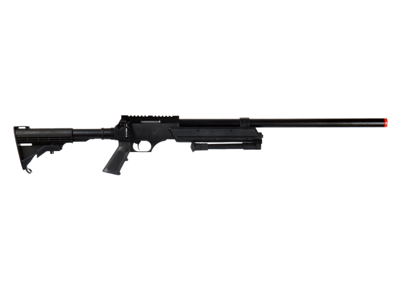Well Fire Airsoft SR2 Bolt Action Rifle w/ Bipod (Color: Black) - Click Image to Close