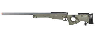WELL AIRSOFT L96 AWP BOLT ACTION RIFLE W/ FOLDING STOCK - OD GREEN