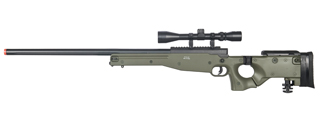 WELL MB08GA L96 AWP BOLT ACTION RIFLE w/FOLDING STOCK & SCOPE (COLOR: OD GREEN)