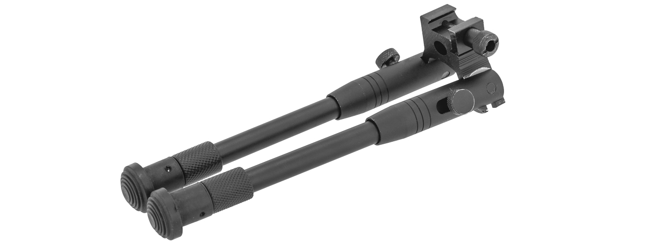 WELL AIRSOFT MB1000 BIPOD WITH RAIL ATTACHMENT - BLACK - Click Image to Close