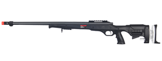 WELL AIRSOFT VSR BOLT ACTION RIFLE W/ FIXED STOCK - BLACK