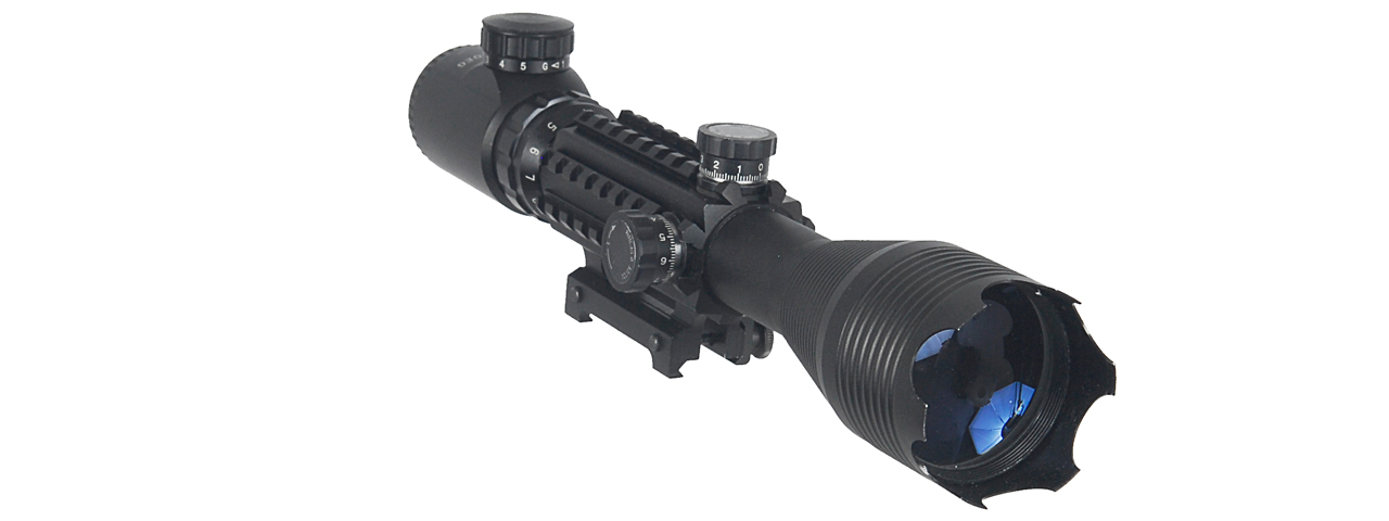 MB1300 4-16x50MM TRI-RAIL ILLUMINATED RIFLE SCOPE w/INTEGRATED SCOPE MOUNT