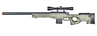 UK ARMS AIRSOFT L96 AWP BOLT ACTION SNIPER RIFLE W/ SCOPE - OD GREEN