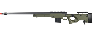 WELL AIRSOFT L96 AWP BOLT ACTION RIFLE W/ FLUTED BARREL - OD GREEN