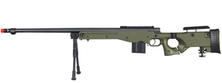WELL MB4403GBIP BOLT ACTION RIFLE w/FLUTED BARREL & BIPOD (COLOR: OD GREEN)
