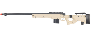 WELL AIRSOFT L96 AWP BOLT ACTION RIFLE W/ FLUTED BARREL - TAN