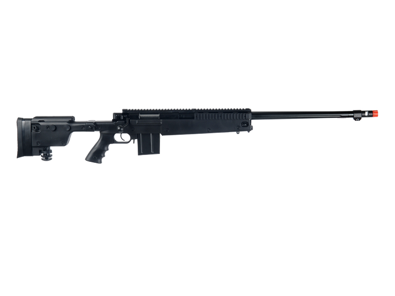WELL AIRSOFT VSR-10 BOLT ACTION RIFLE W/ FOLDING STOCK - BLACK - Click Image to Close