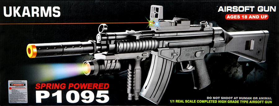 UKARMS P1095 Spring Rifle w/Red Dot Sight & Flashlight - Click Image to Close