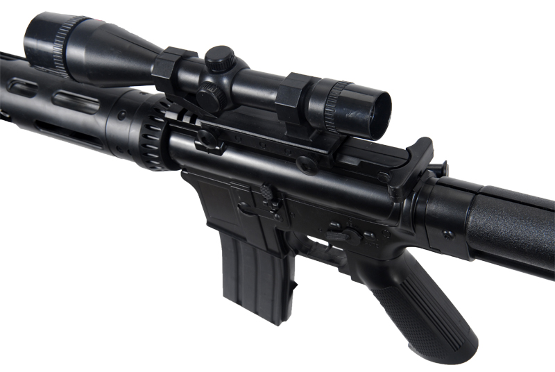 UKARMS P1136 Spring Rifle w/ Scope, Laser, & Flashlight and Bonus P618 Spring Pistol in Combo Box