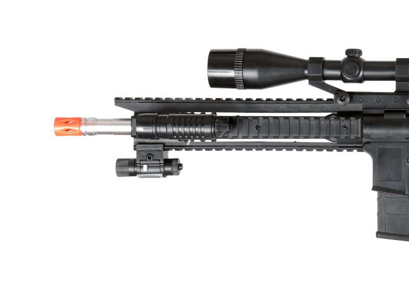 UKARMS P1137 RIS Spring Rifle w/ Scope, Laser & Flashlight and Bonus P618 Spring Pistol in Combo Box - Click Image to Close